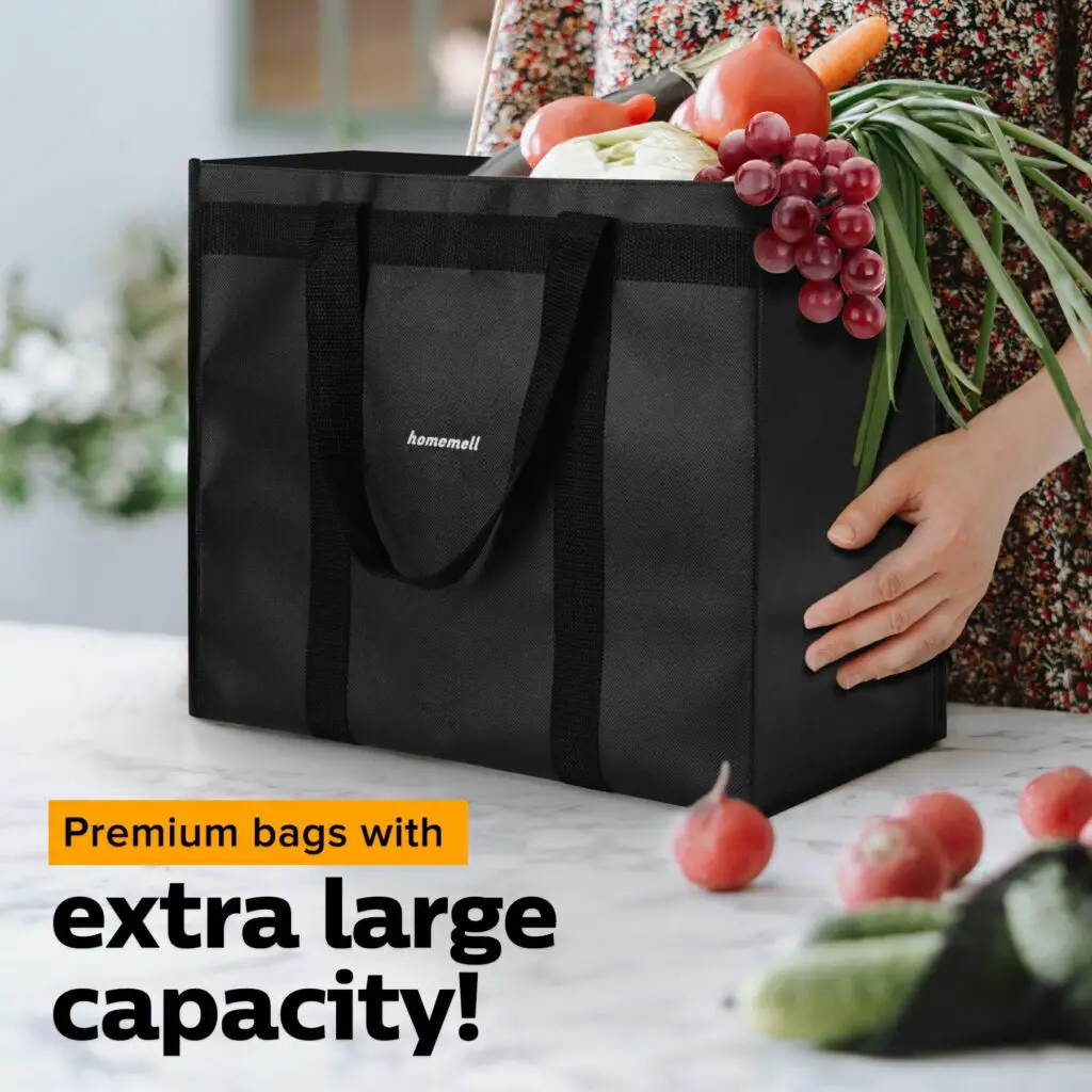 homemell reusable grocery bags