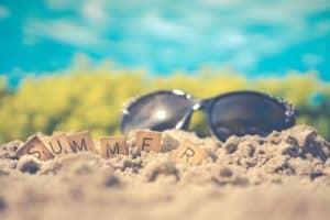 summer-sunglasses-on-beach