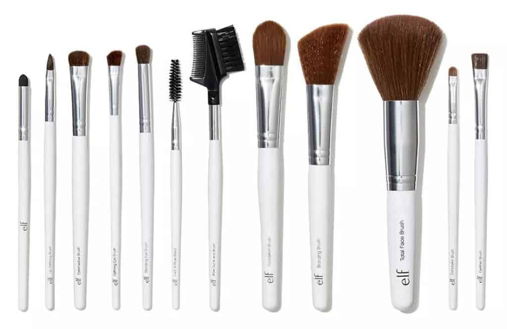 ELF Cosmetics set of 12 makeup brushes